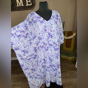 J Jason Wu • Floral Embroidered Caftan Maxi Dress